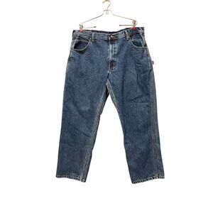 Key Workwear Carpenter Jeans Men’s 38x29 Blue Denim Cargo Utility Pants USA